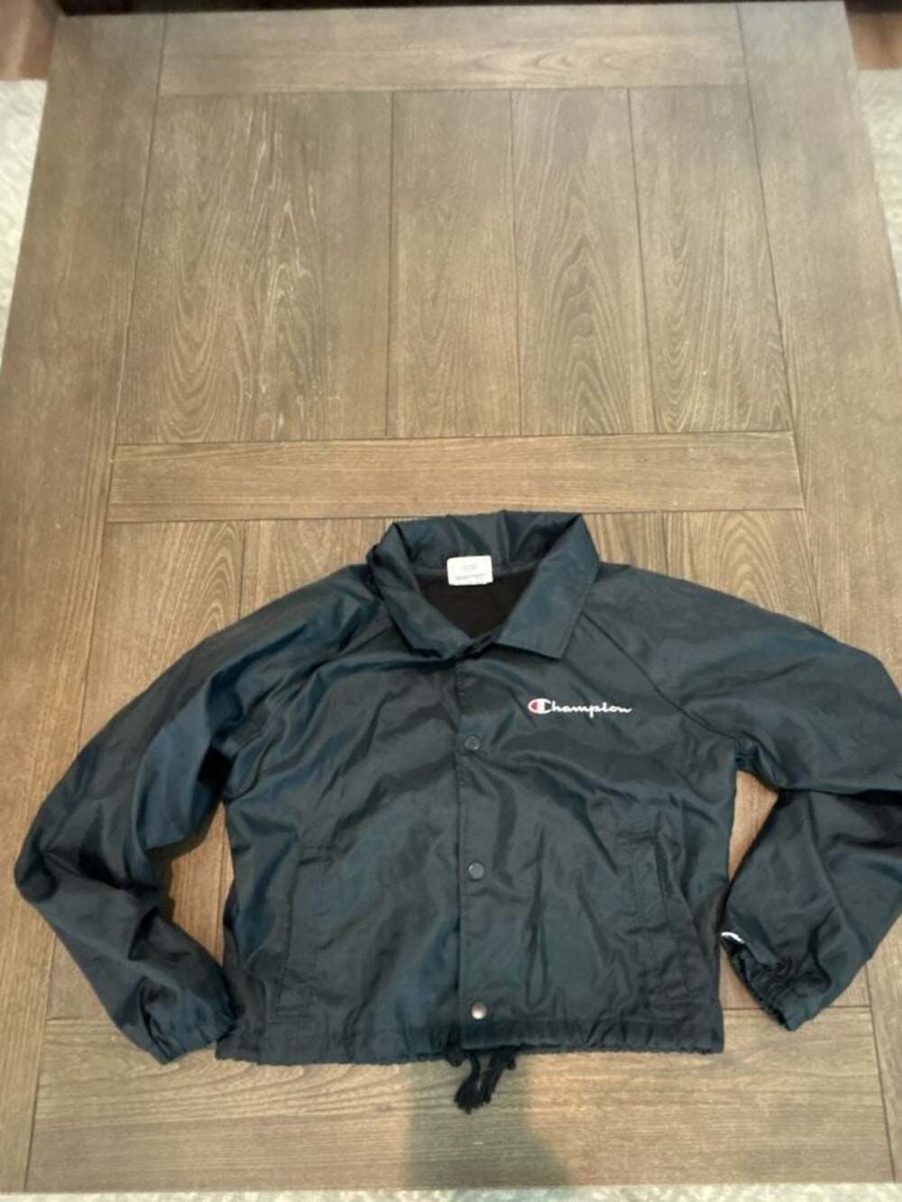 Champion Youth  Heritage Coaches Big C Logo Cropped Windbreaker Jacket